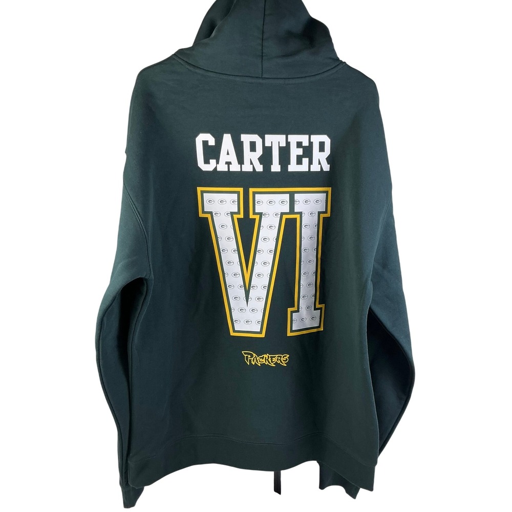 Mitchell & Ness Lil Wayne Packers Hoodie Green Bay NFL Throwback Mens XL - Picture 4 of 16